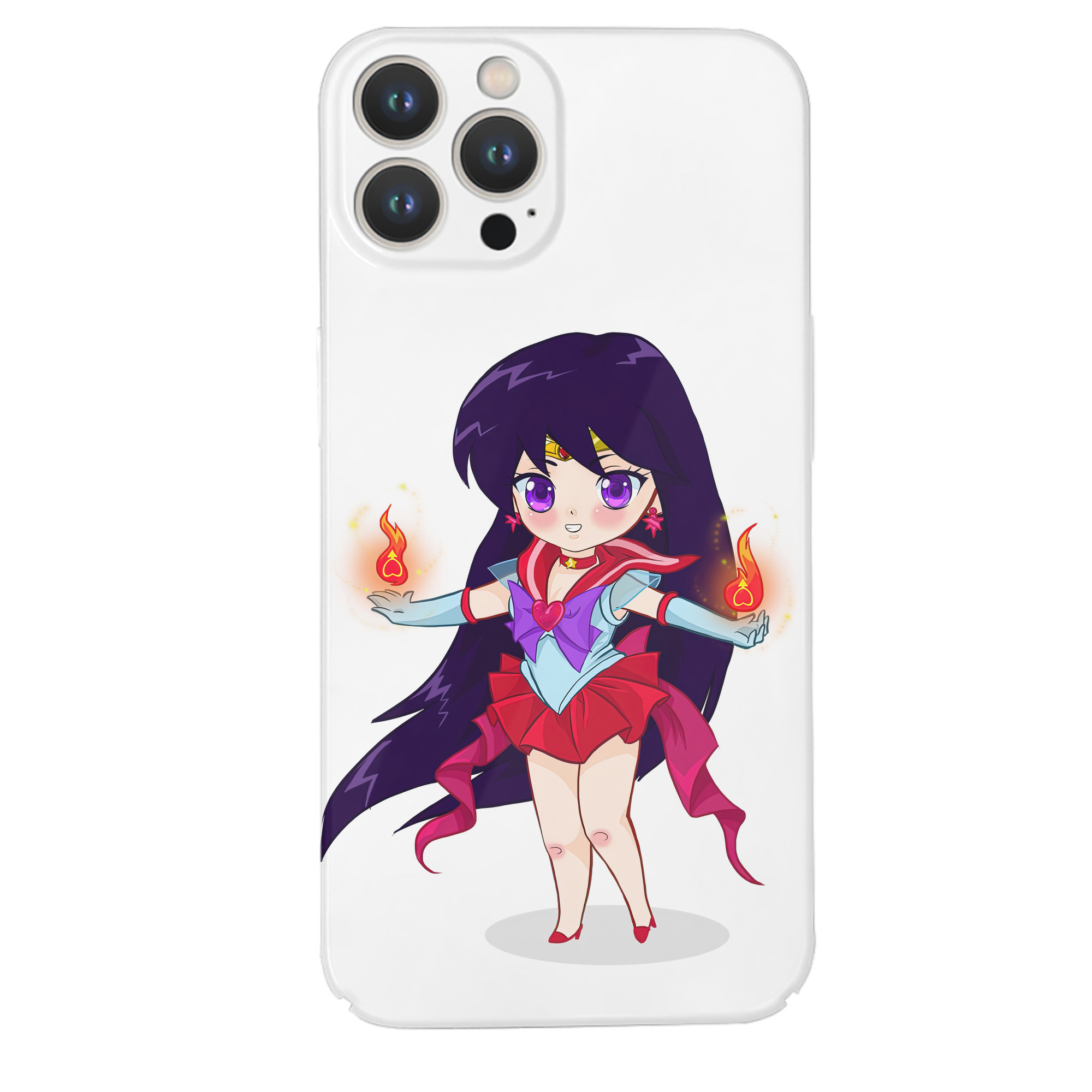 （画像用） 美少女戦士セーラームーン 火野レイ ひの レイ Sailor Moon Hino Rei （セーラーマーズ,Sailor Mars） 【iPhone 14シリーズ対応】ハードケース